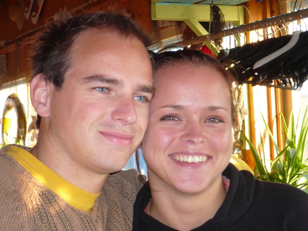 Nigel zit vlak bij Chantal