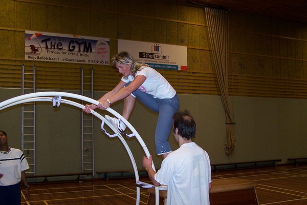 Ingrid klimt naar boven
