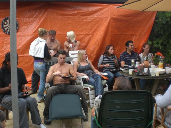 Allemaal lekker aan het eten