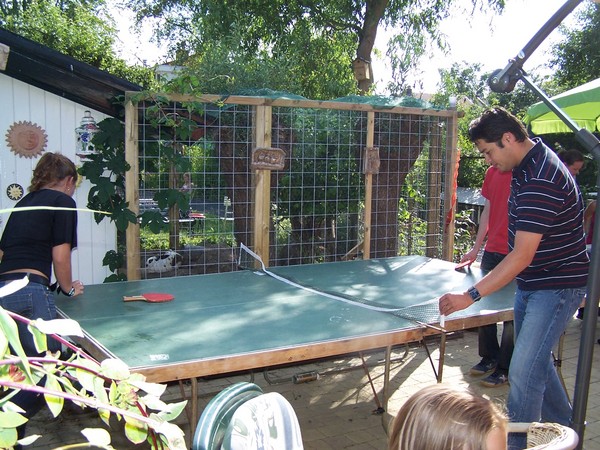 Iwan repareert het net