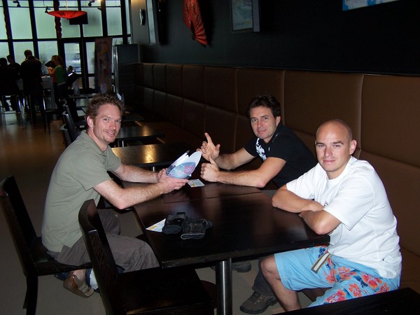 Lesly, Marcel en Nigel zijn ook gearriveerd
