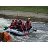De herenboot blinkt uit door prachtig teamwork