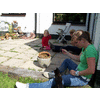 Diandra speelt met de kat