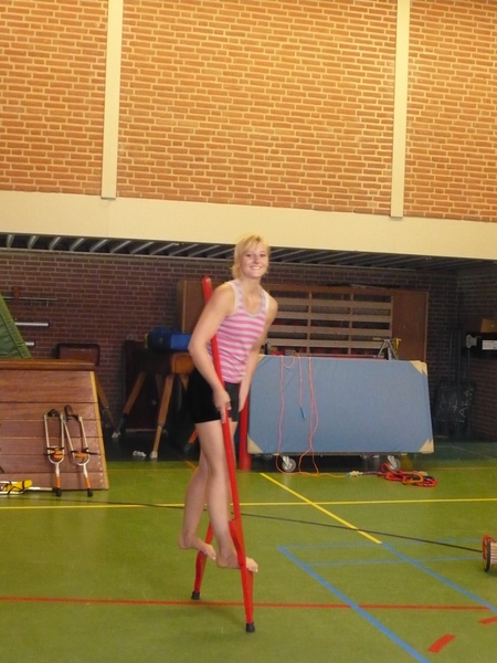 Marion op stelten