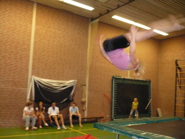 Marion doet een hoeksalto