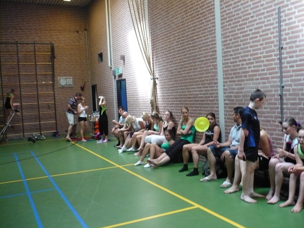 Allemaal klaarzitten voor de grote voorstelling van de net geleerde kunsten