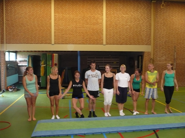 Chantal heeft elastieken benen
