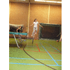Ook de hoge eenwieler gaat prima
