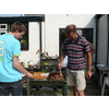 De barbecue ligt goed vol