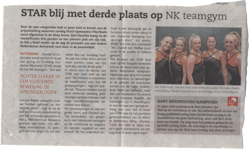 In de krant